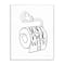 Stupell Industries Just Roll With It Toilet Bathroom Humor Word Pun Wood Wall Plaque
